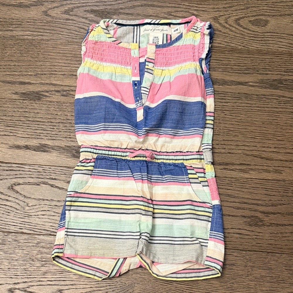 EUC Colorful Striped Kids Romper